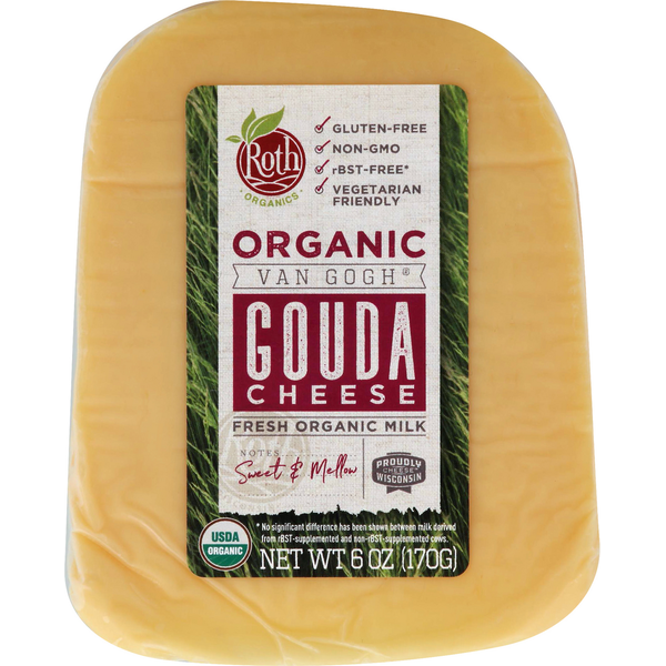 Specialty Cheeses Roth Organic Van Gogh Gouda Cheese hero