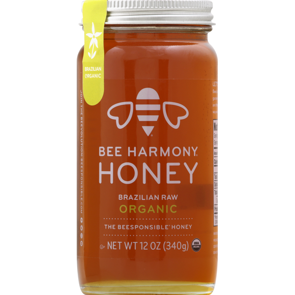 Honeys, Syrups & Nectars Bee Harmony Honey, Organic, Raw, Brazilian hero