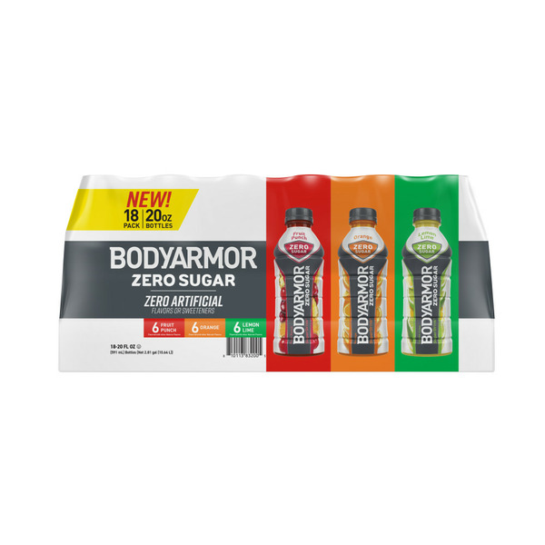 BODYARMOR Zero Sugar Sports Drink Variety Pack, Fruit Punch, Lemon Lime, Orange hero