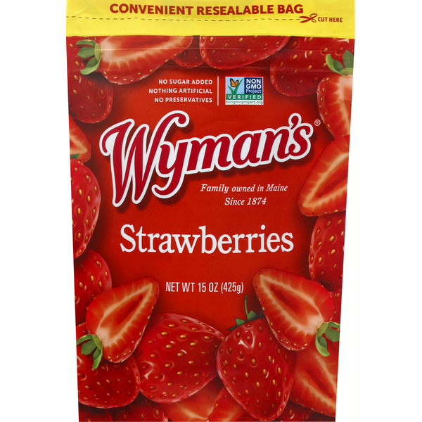 Frozen Fruits Wyman's Strawberries hero