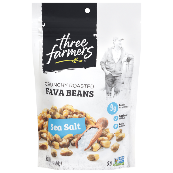 Nuts, Seeds & Dried Fruit Three Farmers Foods Fava Beans, Sea Salt, Crunchy Roasted hero