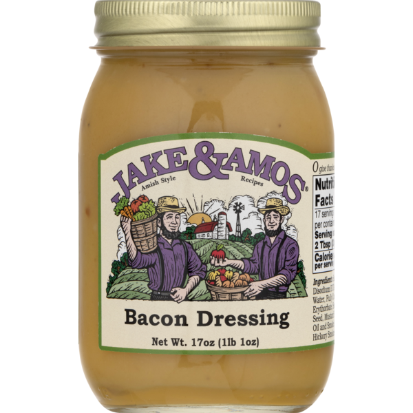 Salad Dressing & Toppings Jake & Amos Dressing, Bacon, Jar hero