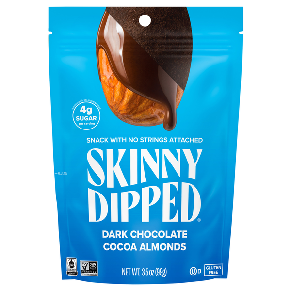 Candy & Chocolate SkinnyDipped Almonds, Dark Chocolate Cocoa hero