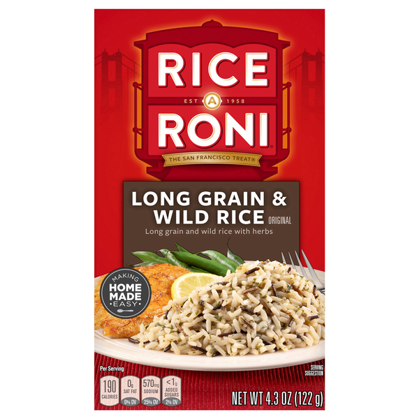 Grains, Rice & Dried Goods Rice-A-Roni Rice, Original, Long Grain & Wild hero