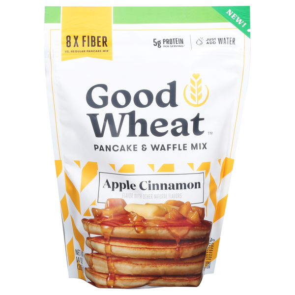 GoodWheat Pancake & Waffle Mix, Apple Cinnamon hero