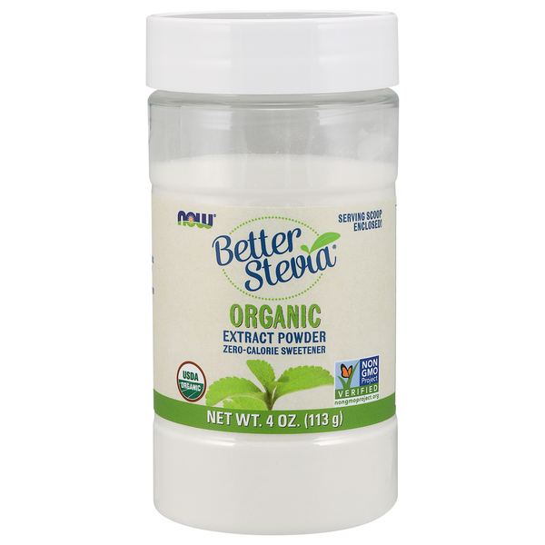 Baking Ingredients NOW BetterStevia® Extract Powder, Organic hero