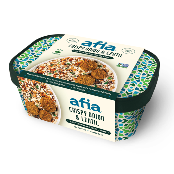 Afia Crispy Onion & Lentil Mediterranean Falafel Bowl hero