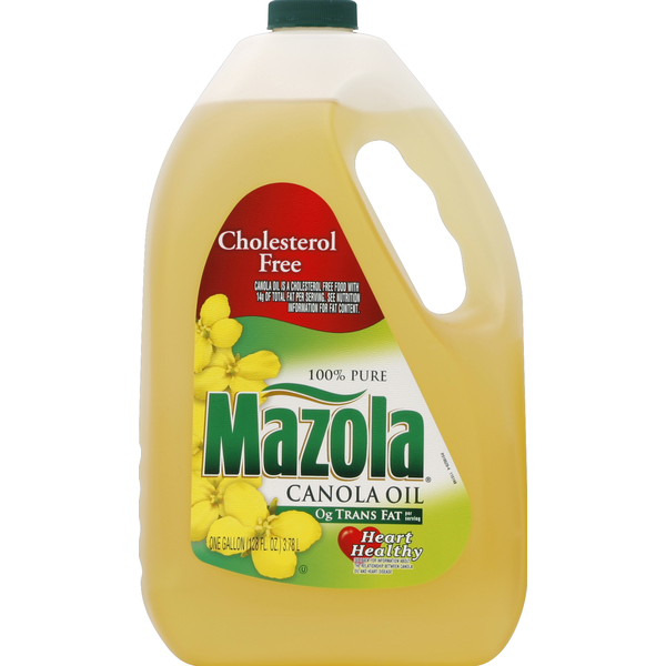 Salad Dressing, Oils & Vinegars Mazola Canola Oil, 100% Pure hero