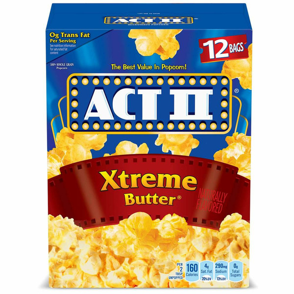 Popcorn & Jerky Act II Xtreme Butter Microwave Popcorn hero