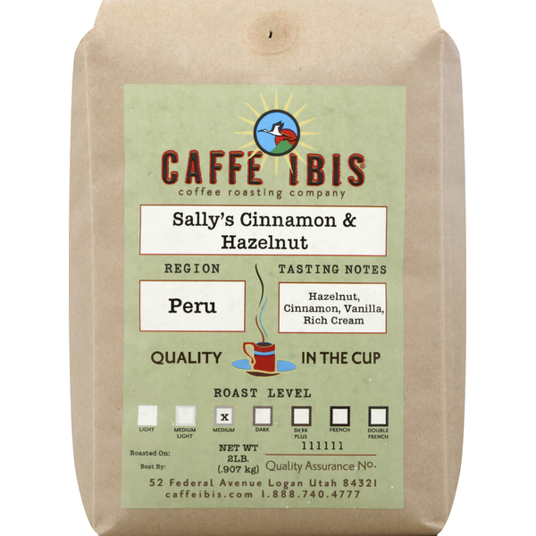 Caffe Ibis Coffee, Medium Roast, Sally's Cinnamon & Hazelnut hero