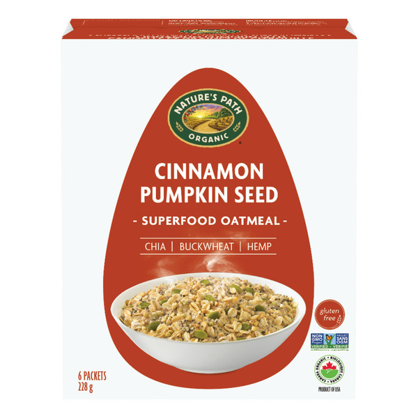 Oatmeal & Hot Cereal Nature's Path Qi'a Hot Cereal Cinnamon Pumpkin hero