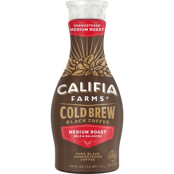 Cold Brew/Iced Coffee Califia Farms Pure Black Medium Roast Cold Brew Coffee hero