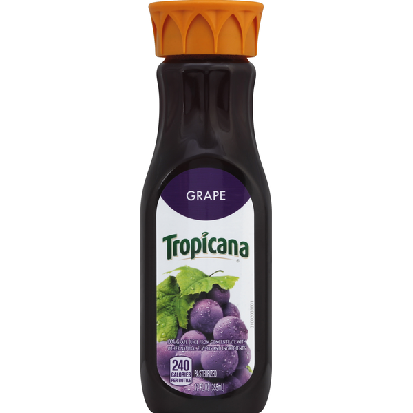 Refrigerated Tropicana 100% Juice, Grape hero