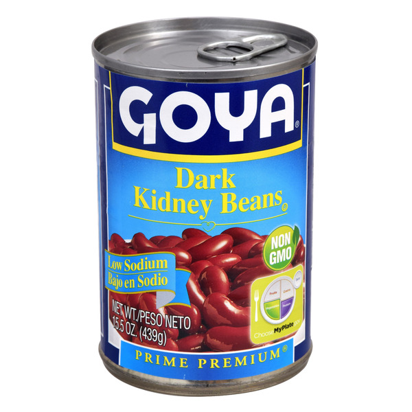 Canned Meat, Seafood & Beans Goya Premium Dark Red Kidney Beans, Low Sodium hero