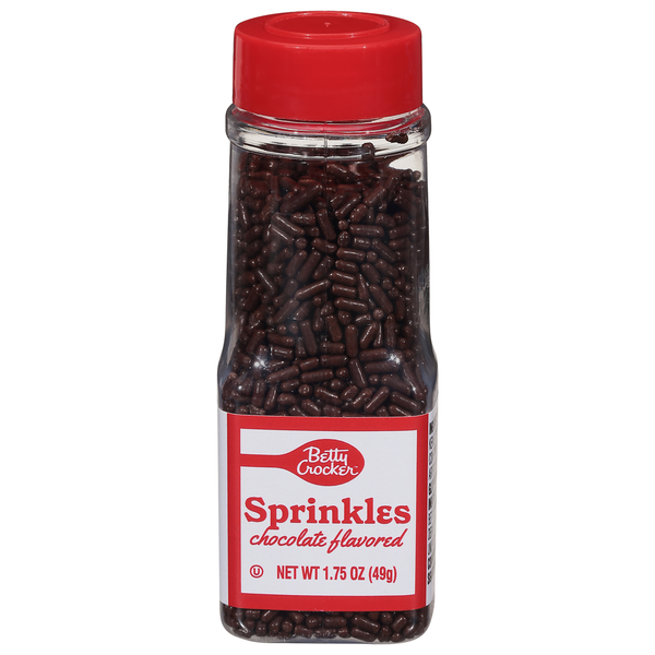 Baking Supplies & Decor Betty Crocker Sprinkles, Chocolate Flavored hero