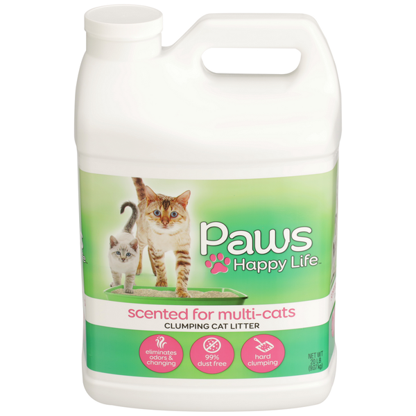 Cat Food & Care Paws Happy Life Clumping Cat Litter, Scented For Multi-Cats hero