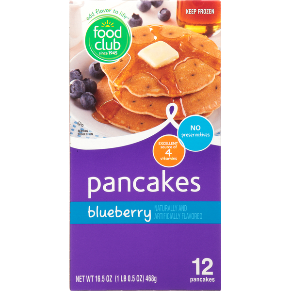 Frozen Breakfast Food Club Pancakes, Blueberry hero