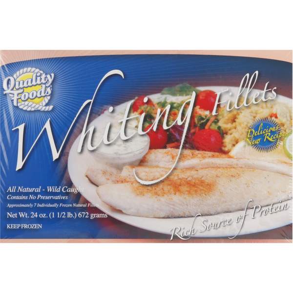 Frozen Fish Quality Foods Whiting Fillets, All Natural hero