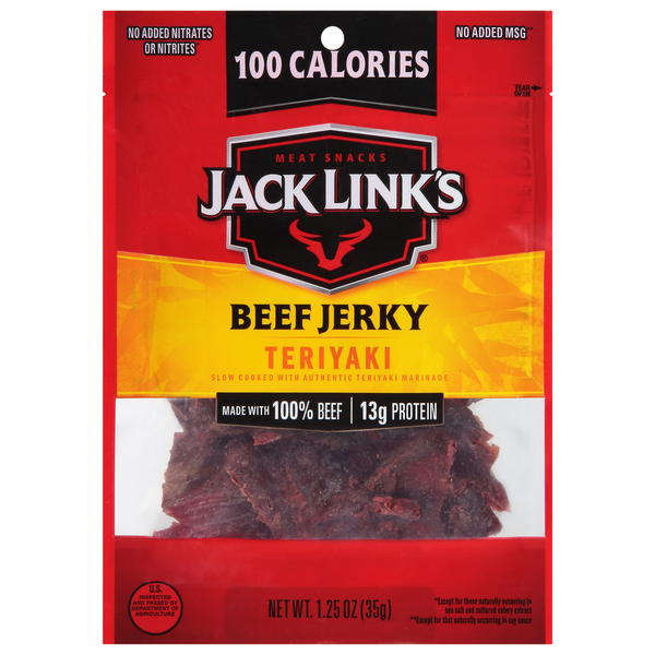 Popcorn & Jerky Jack Link's Beef Jerky, Teriyaki hero