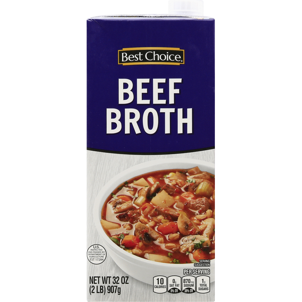 Holiday Items Best Choice Beef Broth hero