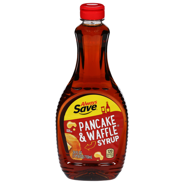 Honeys, Syrups & Nectars Always Save Syrup, Pancake & Waffle hero