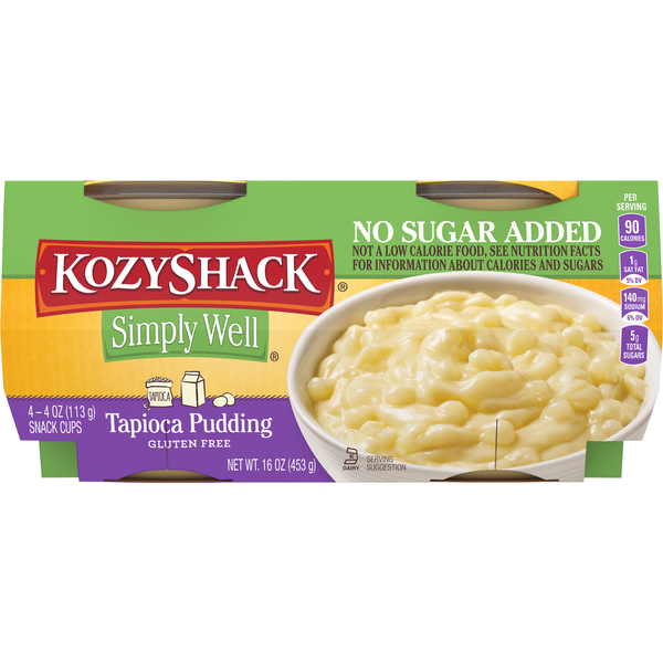 Refrigerated Pudding & Desserts Kozy Shack Simply Well Tapioca Pudding hero