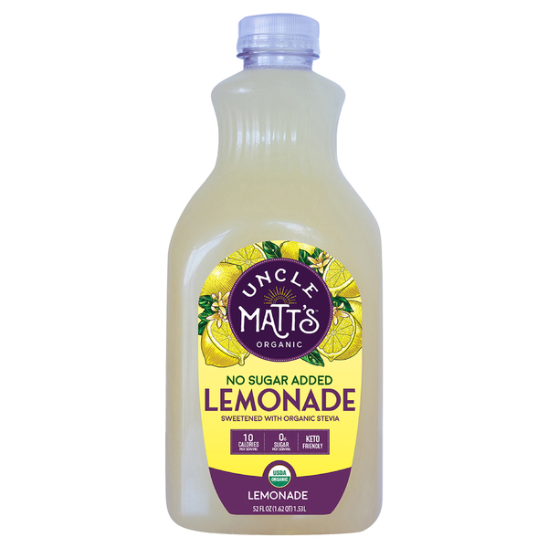 Juice & Nectars Uncle Matt's Organic No Sugar Added, Lemonade hero