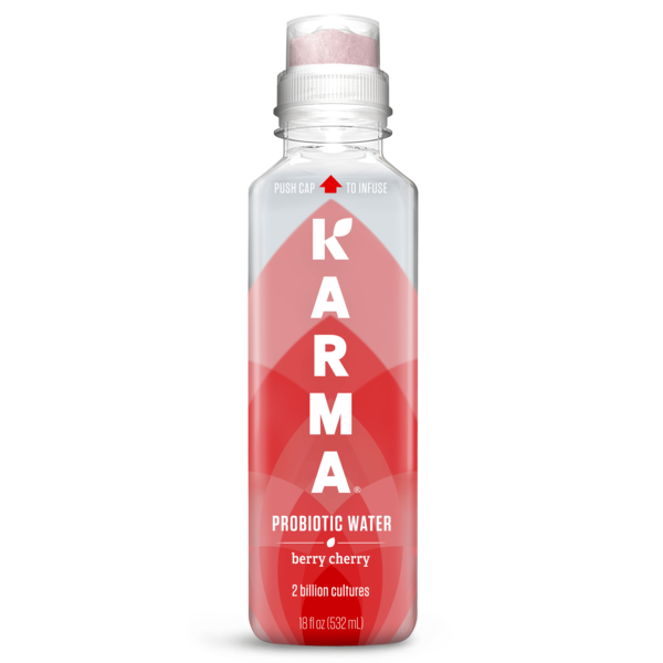 Food Karma Probiotic Water Berry Cherry hero