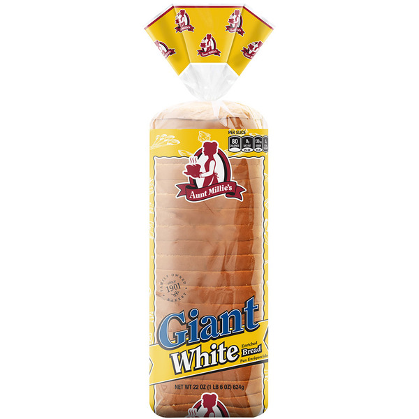 Bread Aunt Millie's Giant White Enriched Bread hero