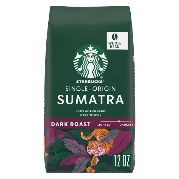 Coffee Starbucks Sumatra Dark Roast Whole Bean Coffee hero