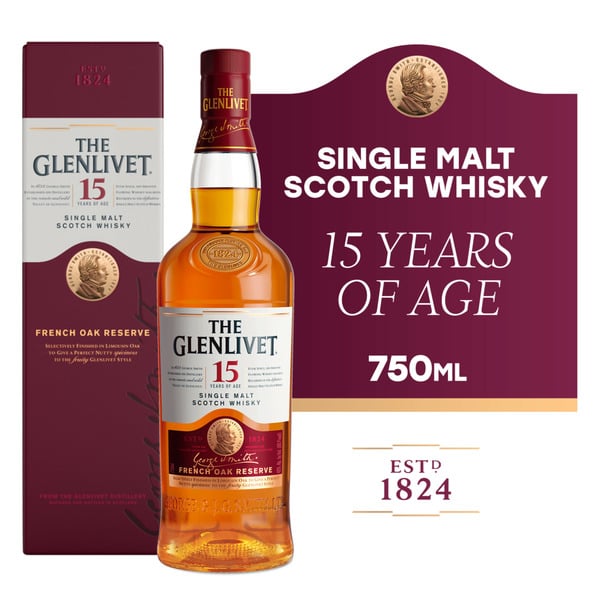 Spirits The Glenlivet 15 Year Old Single Malt Scotch Whisky hero