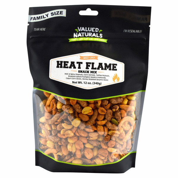 Valued Naturals Sweet + Spicy Heat Flame Snack Mix hero