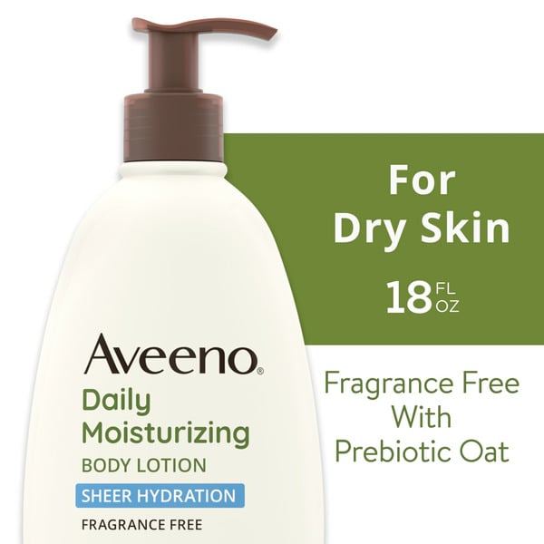 Aveeno Sheer Hydration Daily Moisturizing Dry Skin Lotion hero