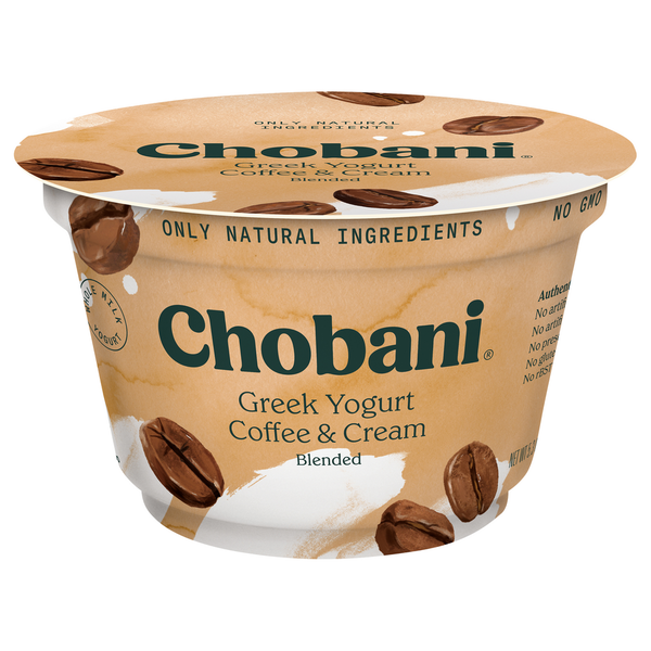 Yogurt Chobani Yogurt, Greek, Coffee & Cream, Blended hero