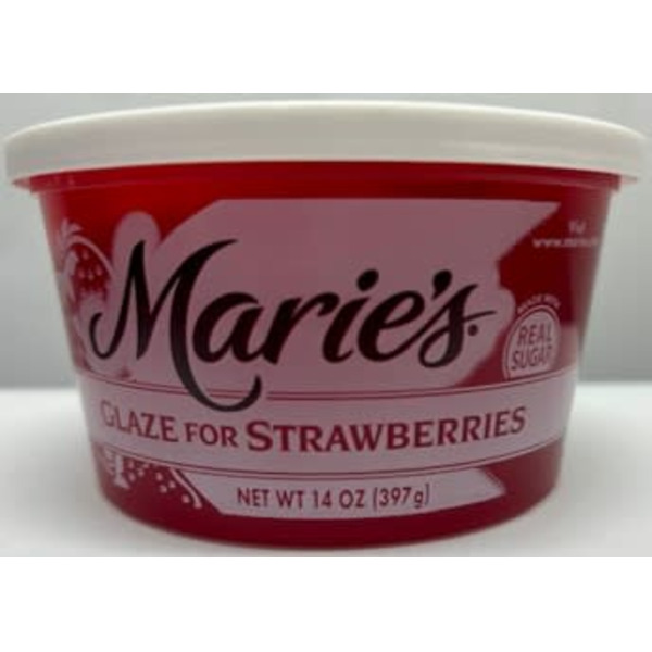 Packaged Vegetables & Fruits Marie's Sauce Strawberry Glaze Tub hero