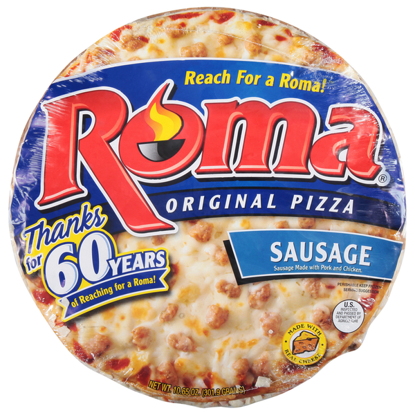 Frozen Pizza Roma Pizza, Sausage, Original hero