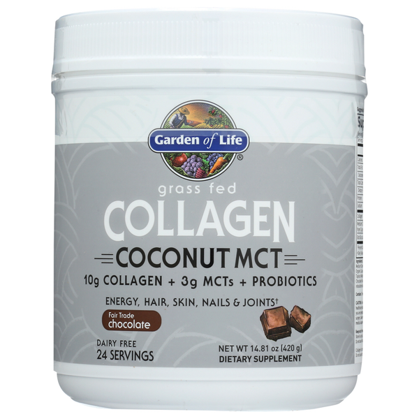 Miscellaneous Supplements Garden of Life Collagen Coconut Mct Powder, Chocolate hero