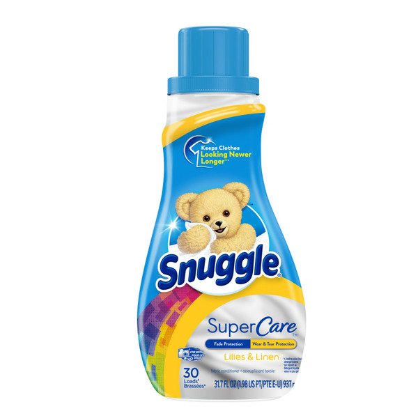 Laundry Snuggle Liquid Fabric Softener SuperCare Lilies and Linen hero