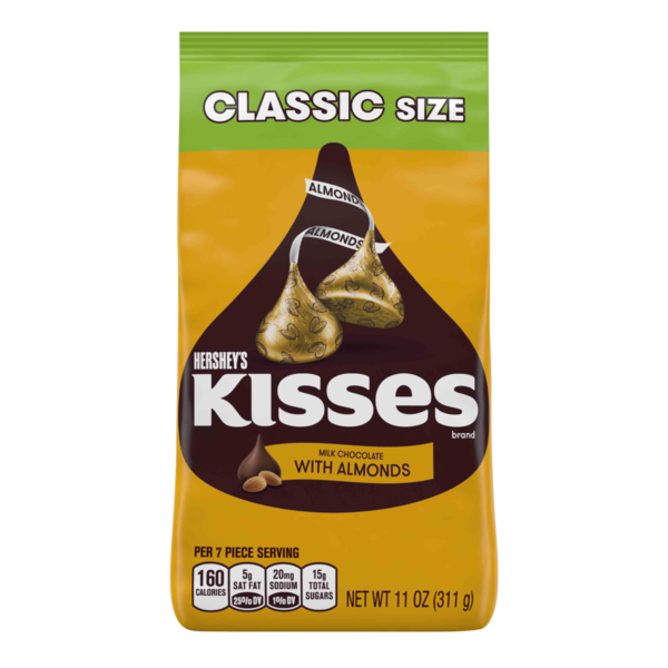 Candy & Chocolate Hershey's Kisses Hershey's Milk Chocolate with Almonds hero