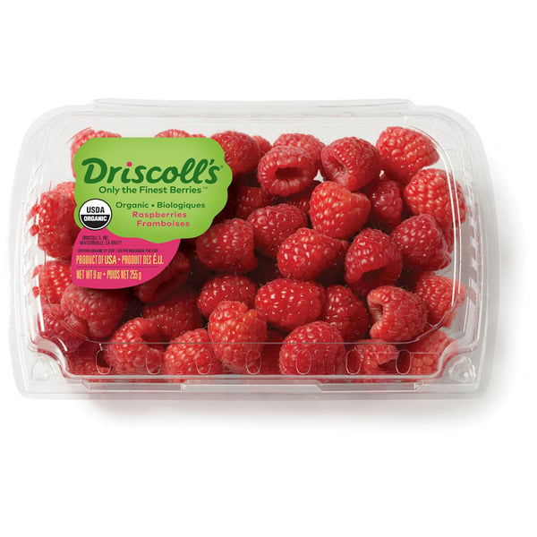 Fresh Fruits Driscoll's Organic Raspberries hero