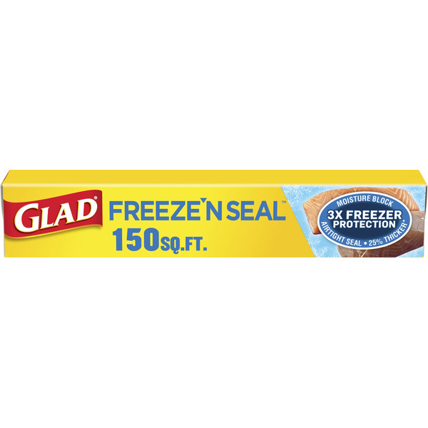 Food Storage Glad Freeze ‘N Seal Plastic Food Wrap hero