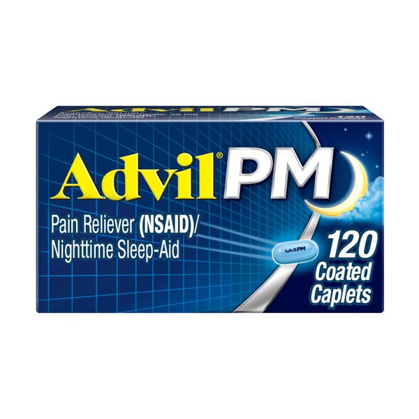 Muscles, Joints & Pain Relief Advil PM Pain Reliever and Sleep Aid hero