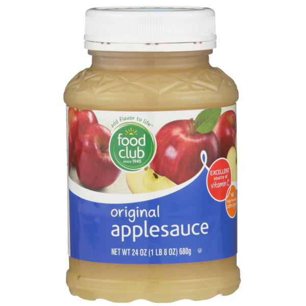 Canned Fruit & Applesauce Food Club Original Applesauce hero