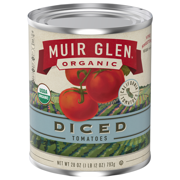 Canned & Jarred Vegetables Muir Glen Tomatoes, Diced hero