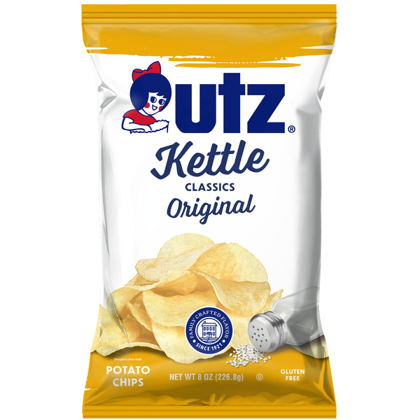 Chips & Pretzels Utz Potato Chips Original Kettle Classics, Bag hero