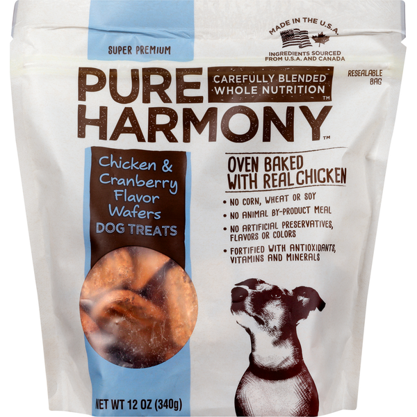 Dog Food & Care Pure Harmony Dog Treats, Chicken & Cranberry Flavor, Wafers hero