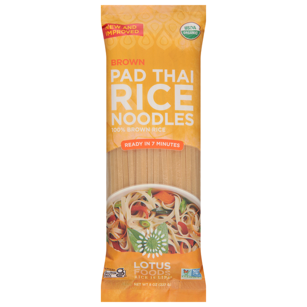 Dry Pasta Lotus Foods Organic Brown Rice Pad Thai Noodles hero