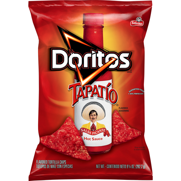 Chips & Pretzels Doritos Tortilla Chips Tapatio Flavored hero