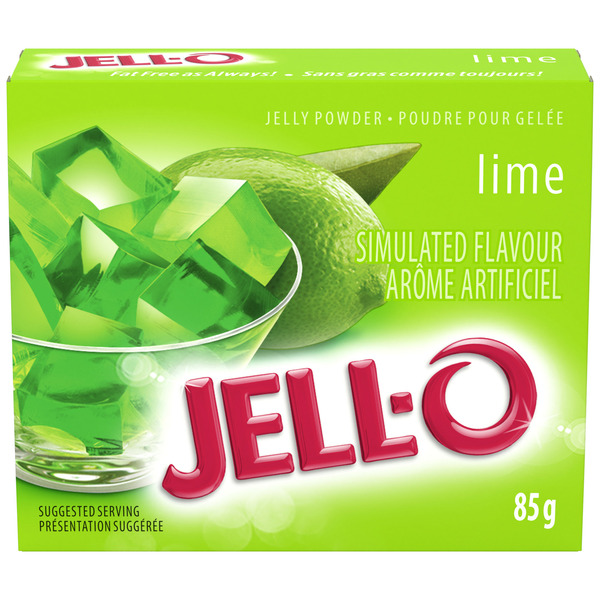 Refrigerated Pudding & Desserts Jell-O Lime Jelly Powder Gelatin Mix hero