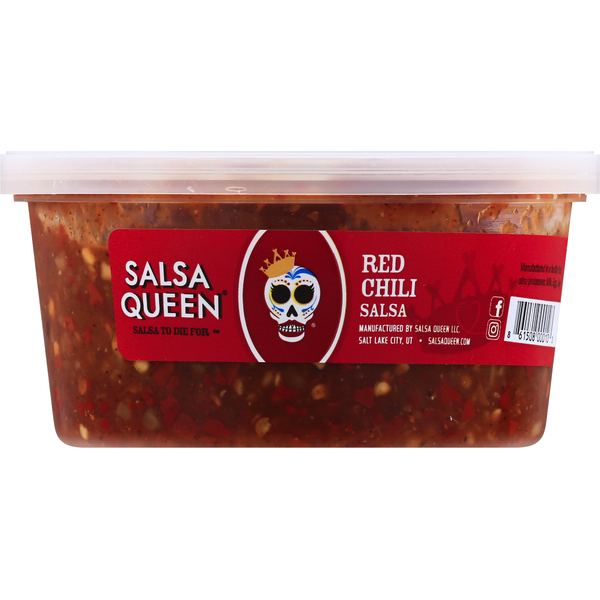 Fresh Dips & Tapenades Salsa Queen Salsa, Red Chili, Hot hero